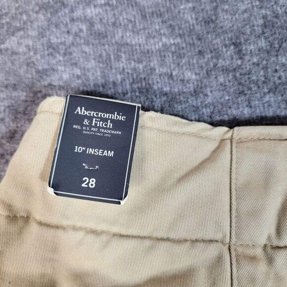 Abercrombie & Fitch Men's 28 Cargo Khaki Distressed Grunge Paratrooper New - Picture 7 of 12